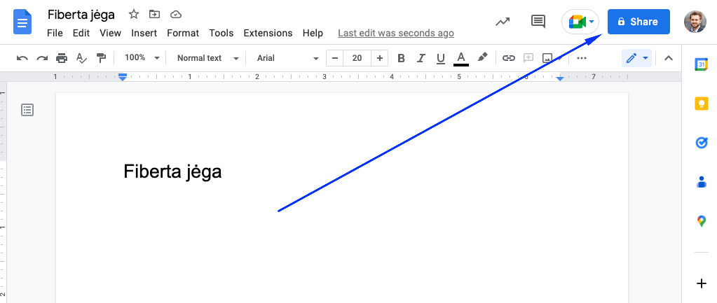 Google Docs ofisas kaip dirbti