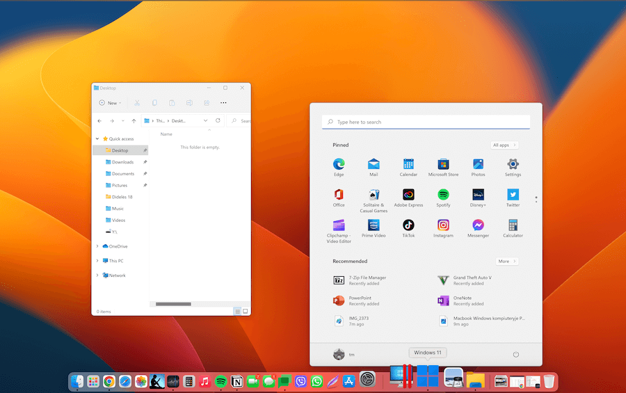 Macbook Windows 11
